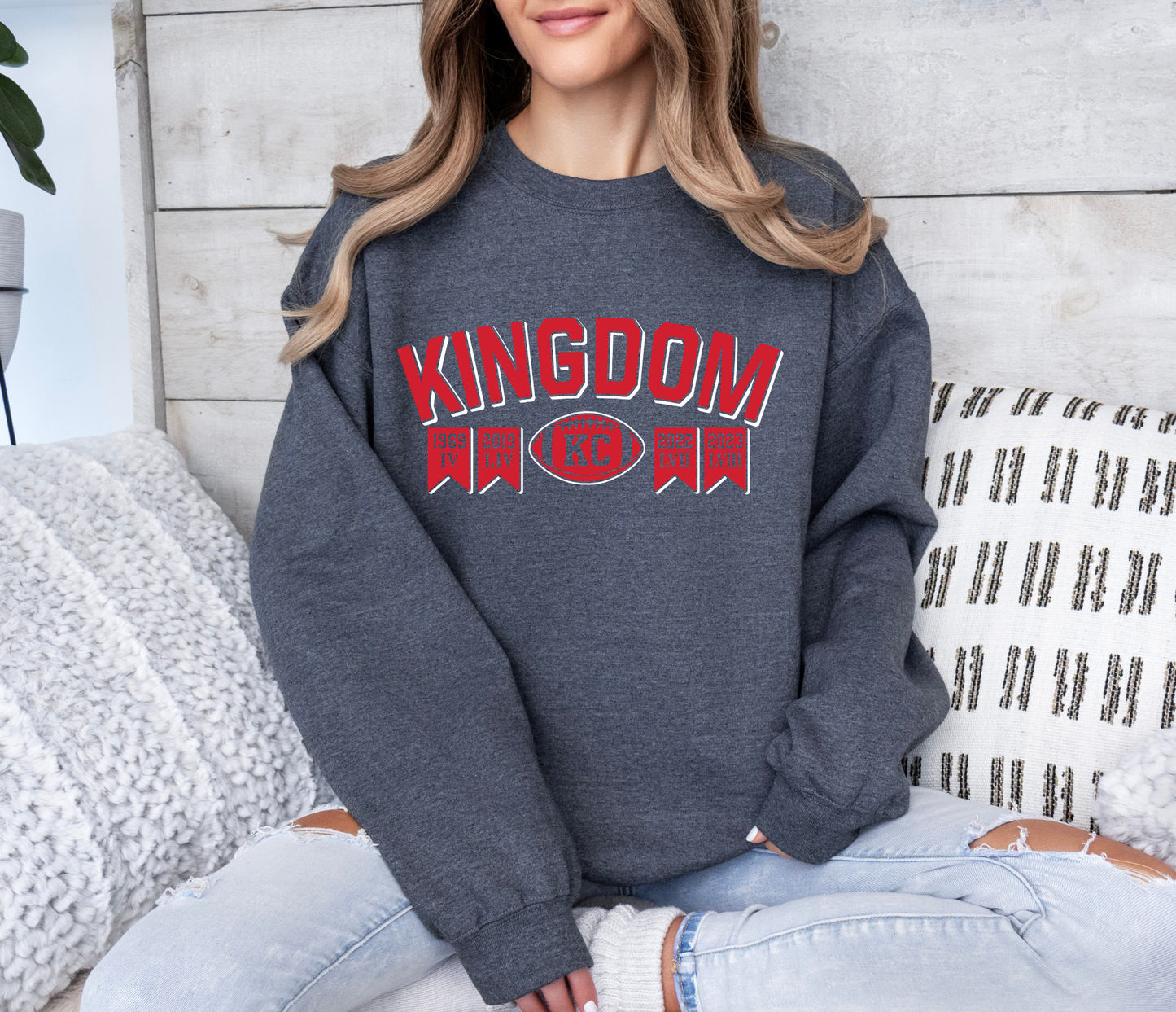 Kingdom KC Year Flags RED/WHITE