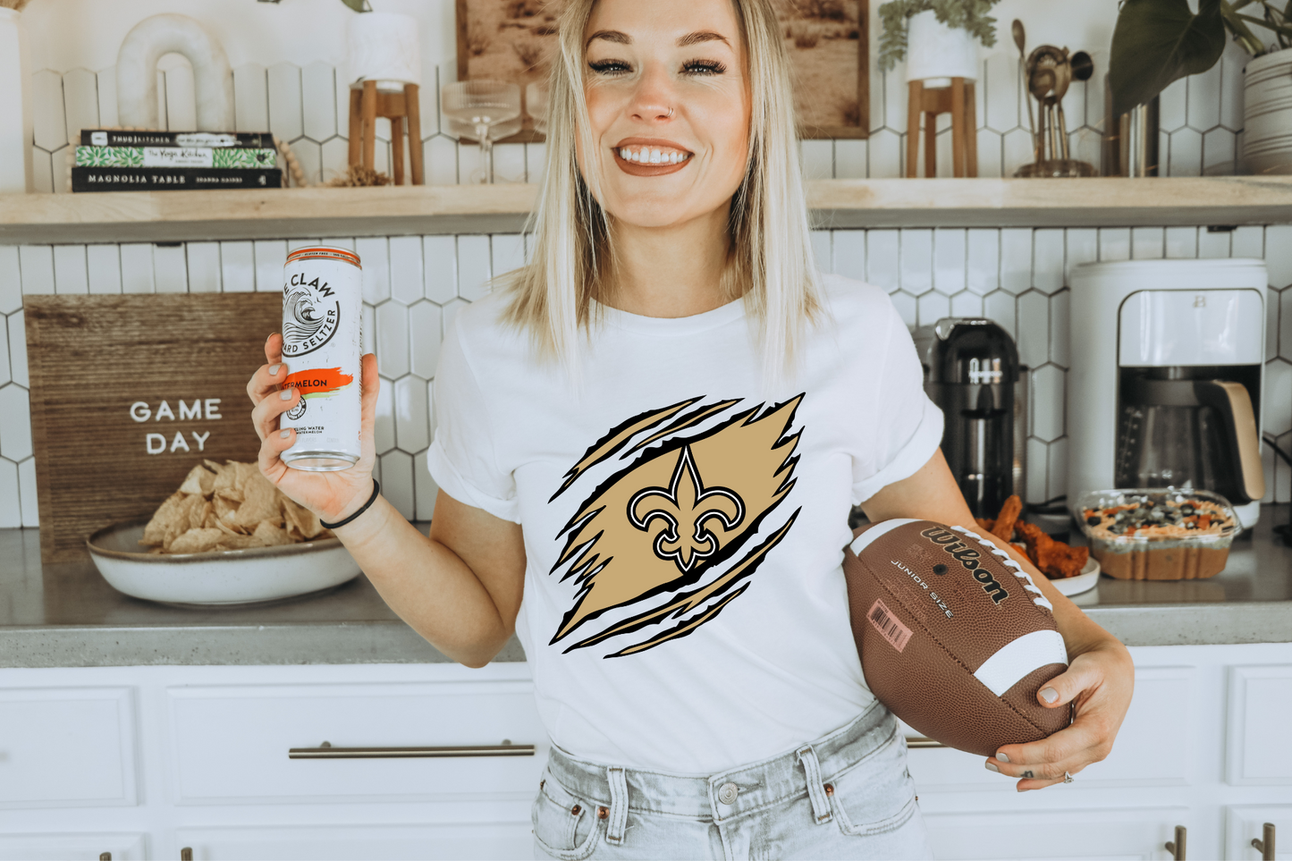 Chest tear - New Orleans Saints