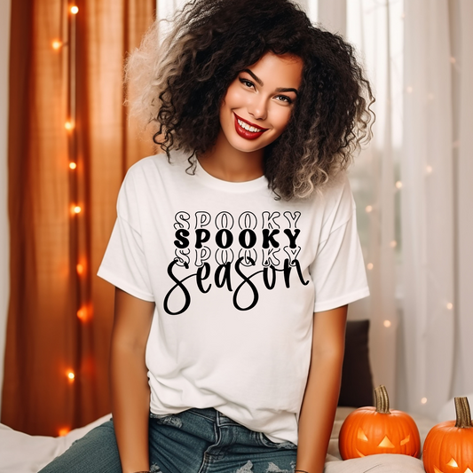Spooky season- white and black