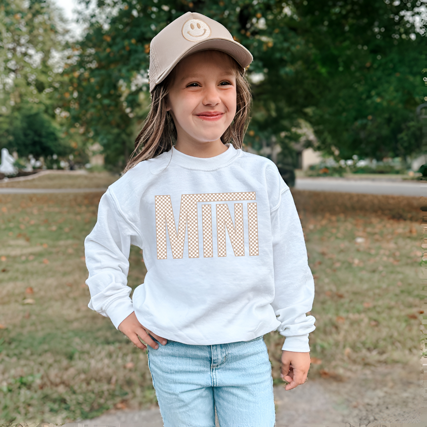 Mini Checkered Tan