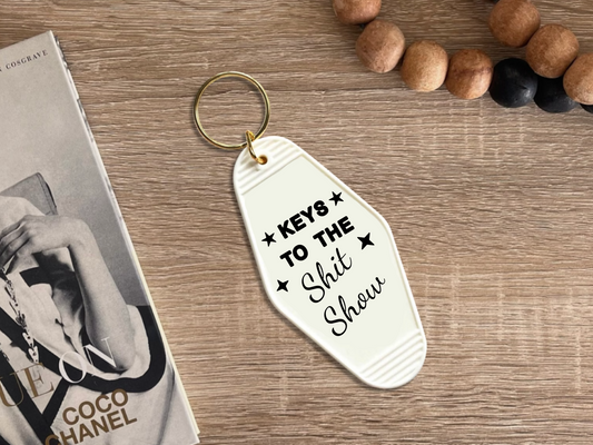 Keys to the shit show - Motel keychain