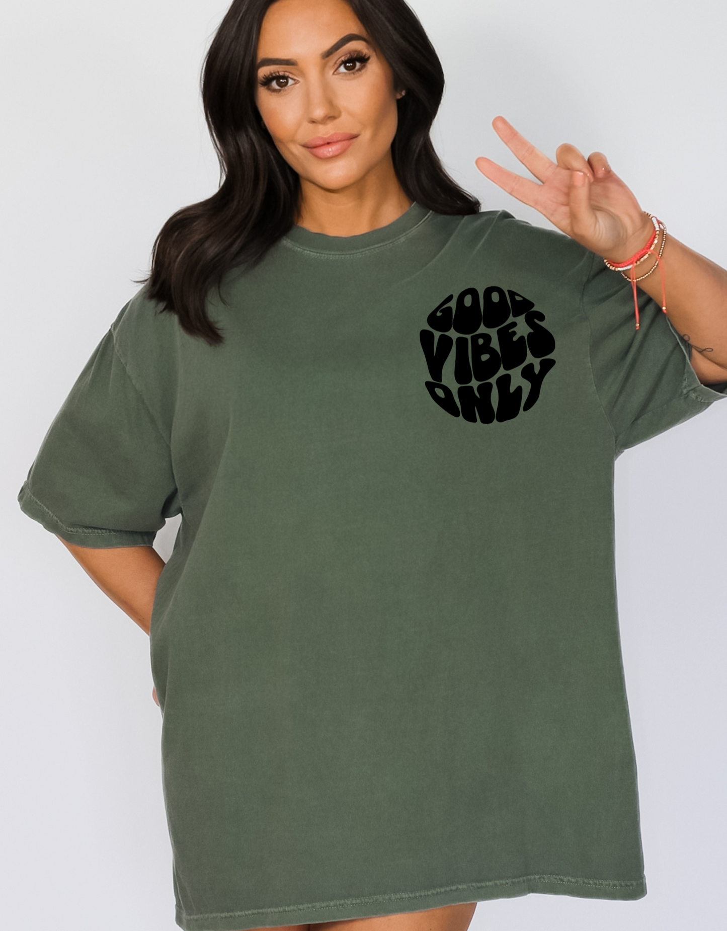 Good vibes only- black pocket