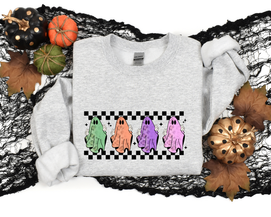 black checkered colored ghost