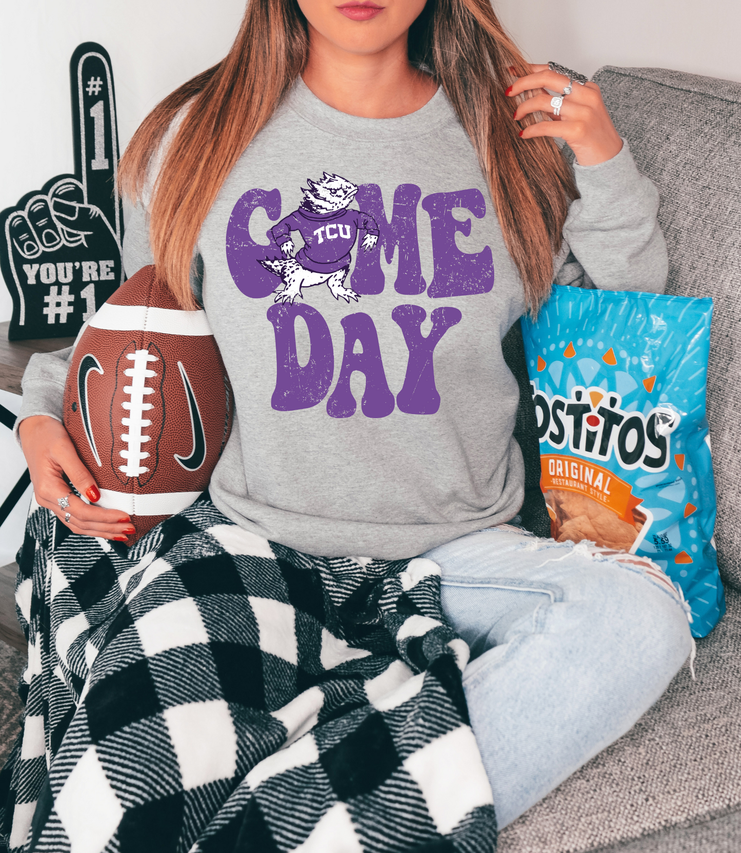 Game day- TCU, purple