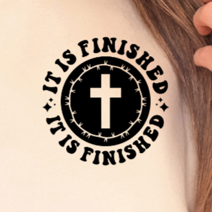 It Is Finished John 19:30 POCKET - DTF Transfer