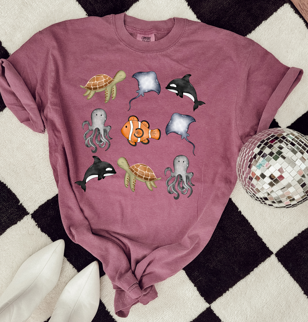Sea Creatures Collage