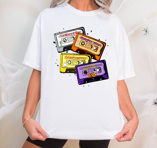Thriller, Monster mash, Ghostbusters - cassete tapes