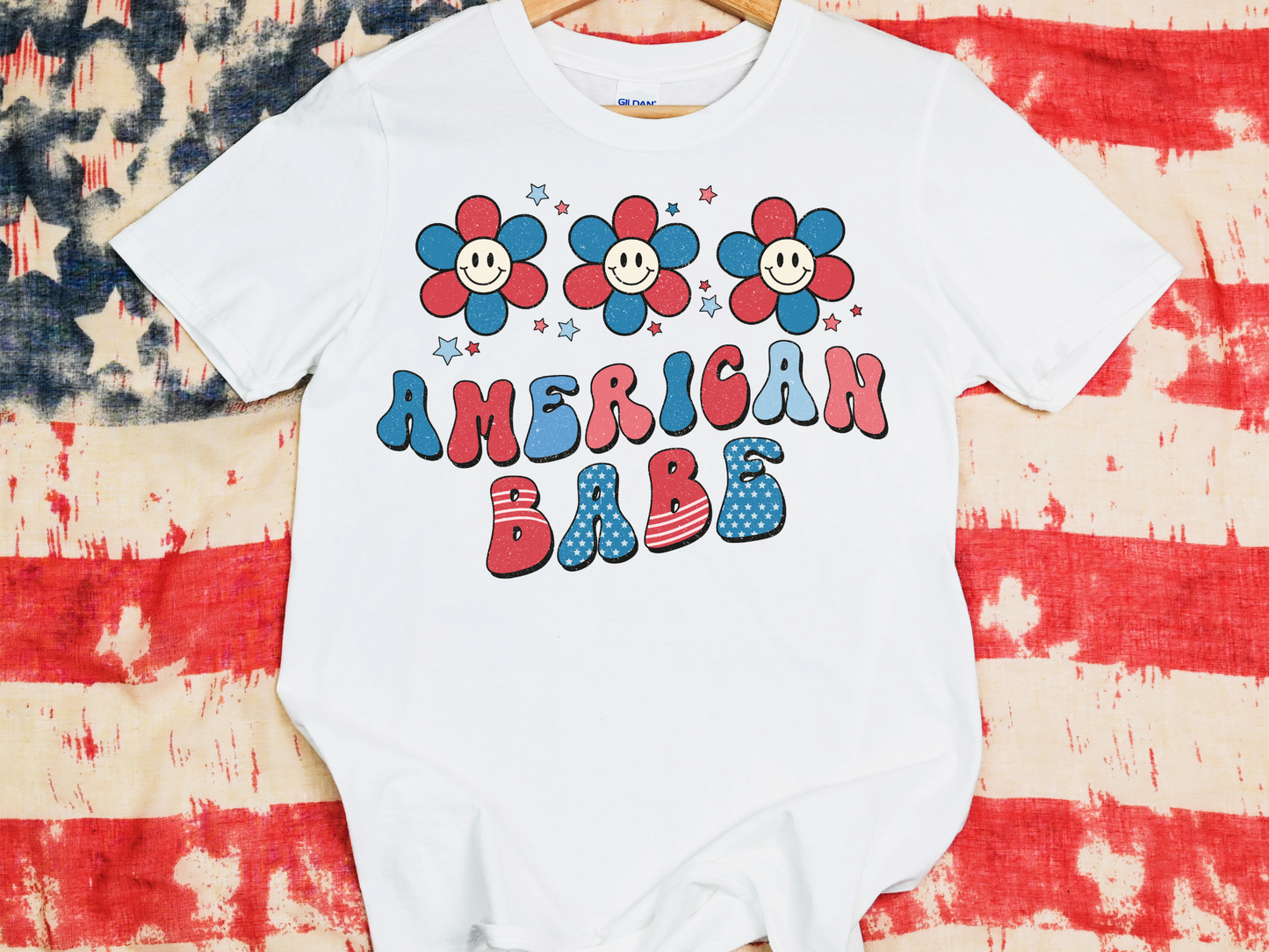 American Babe Wave Smiley Face Flowers