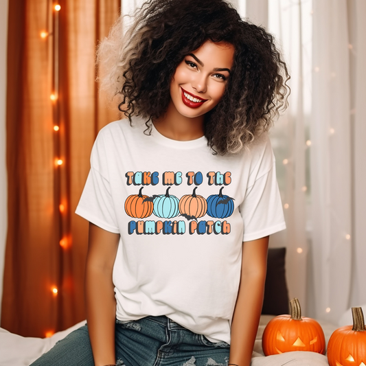 Blue orange take me to the pumpkin patch