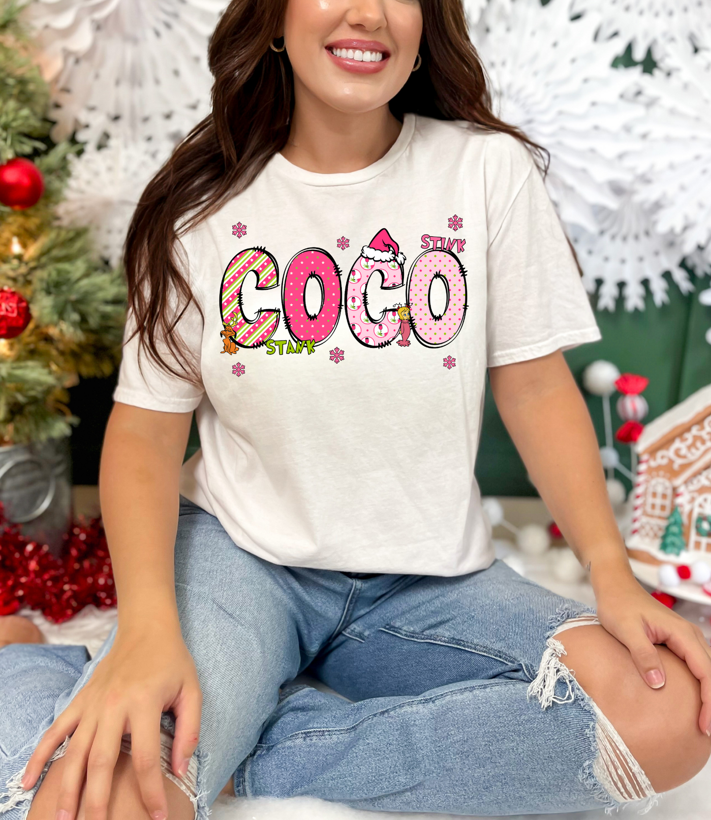 Coco Grinch Christmas Doodle