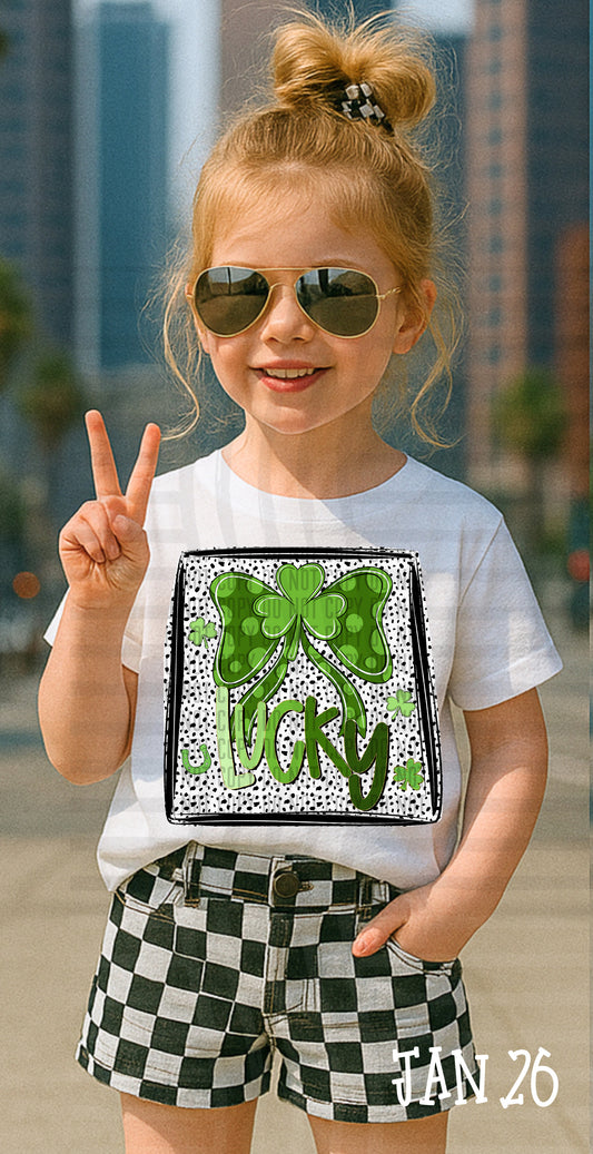 ST. PATRICK'S DAY LUCKY BOW POLKA DOTS