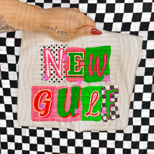 NEWGULF RED & GREEN CHECKERS