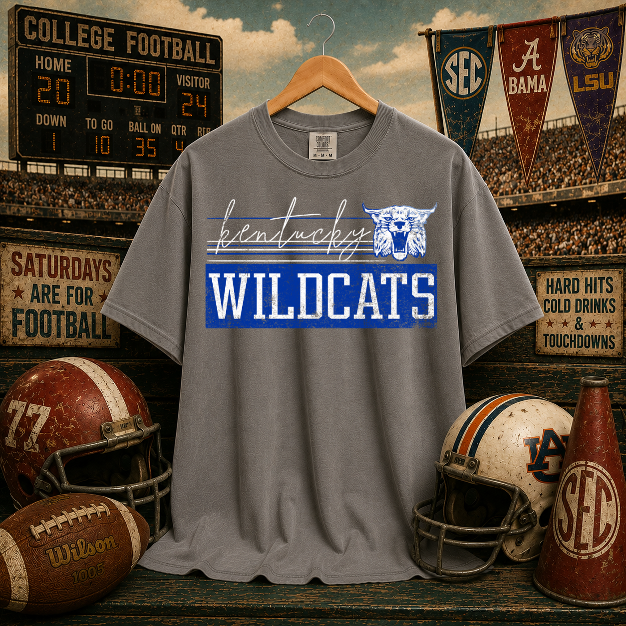 Retro Vibe Kentucky Wildcats