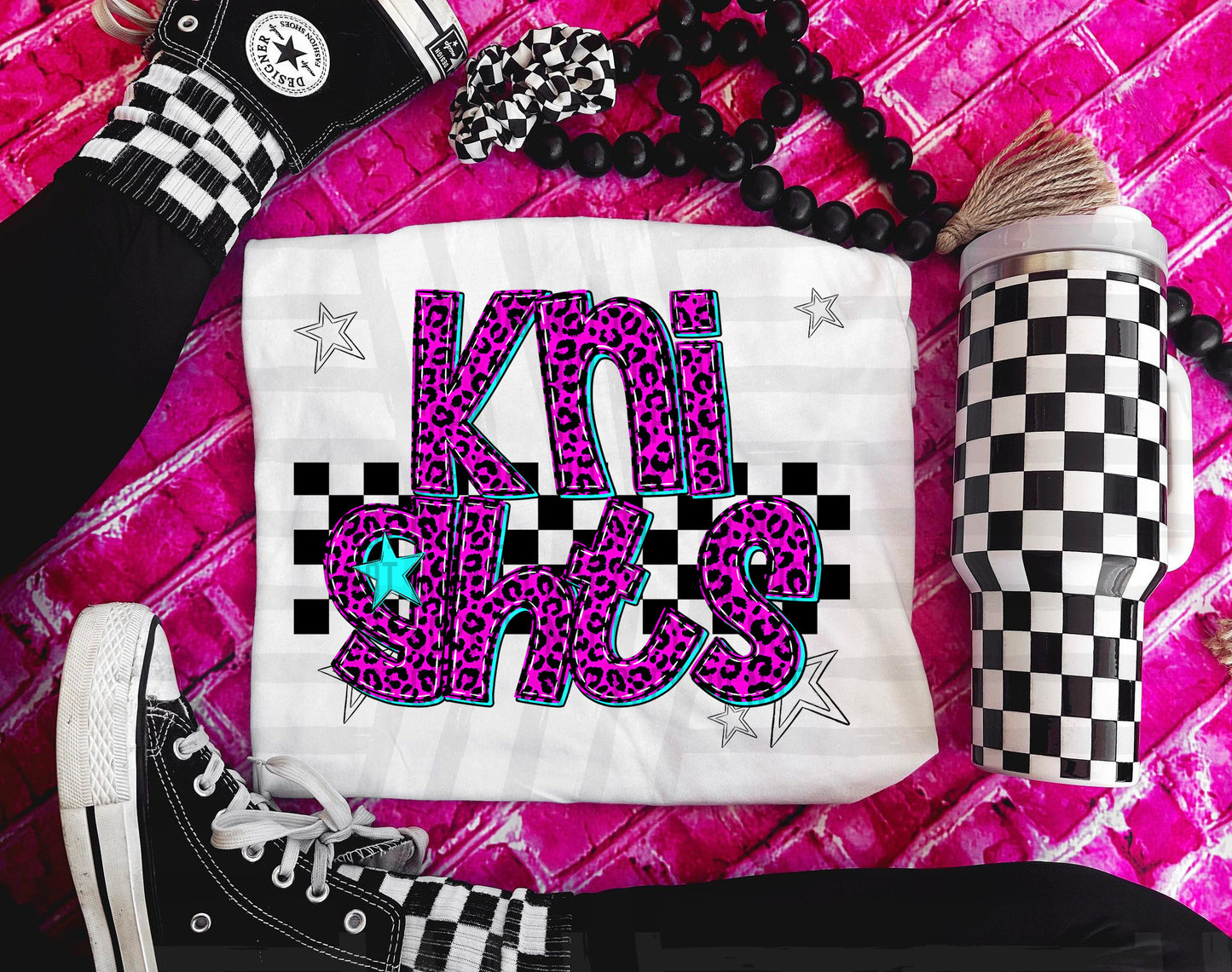 Knights (pink neon leopard)