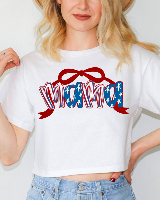 Mama 4th of July Bow