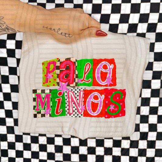 PALOMINOS RED & GREEN CHECKERS