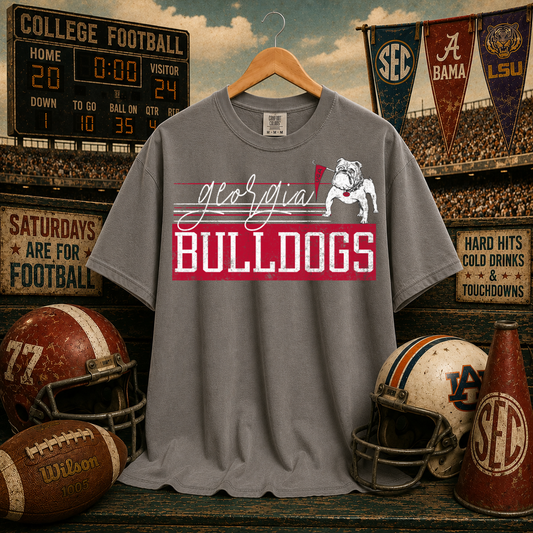 Retro Vibe Georgia Bulldogs