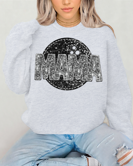 Hockey Mama Silver Glitter