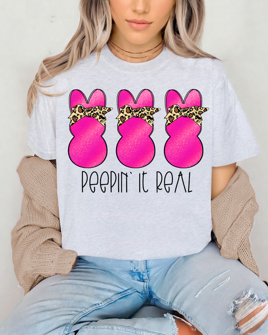 Peepin' it real (pink bunnies)