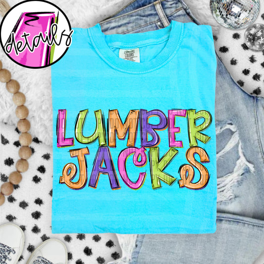DOODLE COLORFUL LUMBERJACKS