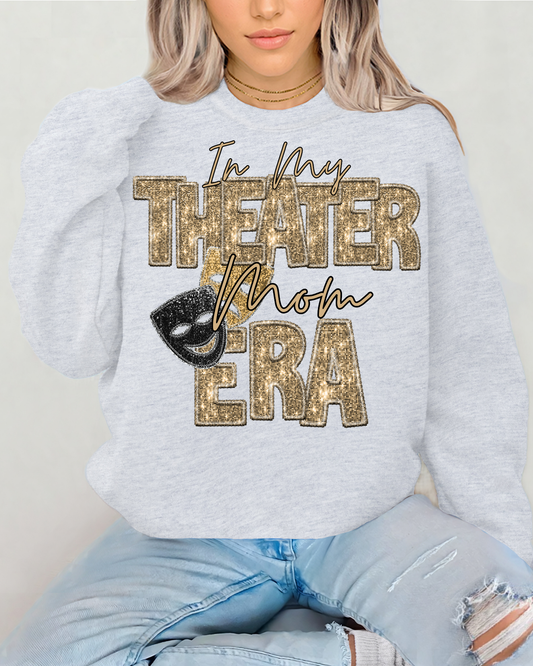 In My Theater Mom Era Gold Glitter