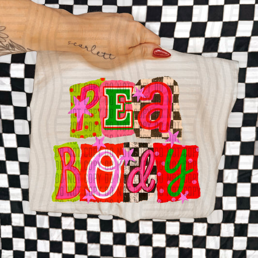 PEABODY RED & GREEN CHECKERS