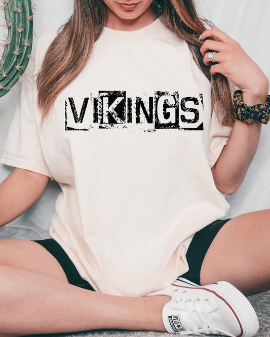 Vikings Black And White Spray Paint