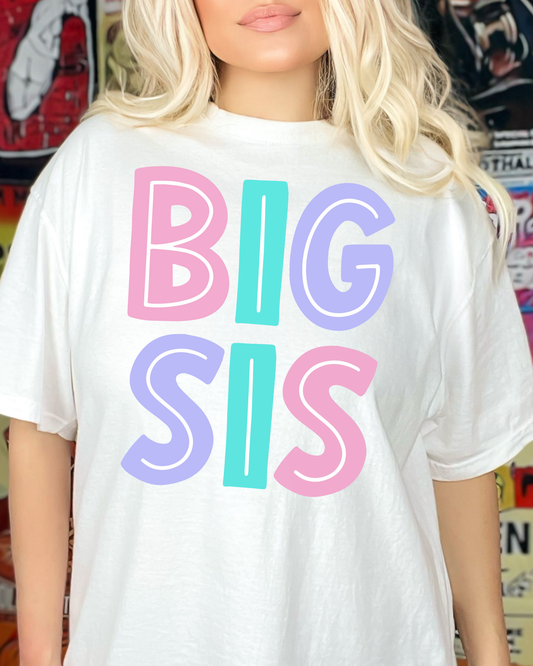 Big Sis Colorful Letters