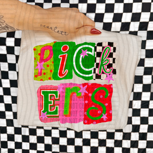 PICKERS RED & GREEN CHECKERS