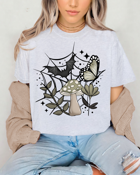 Bat & Butterfly w/Mushroom