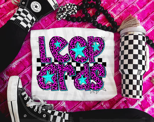Leopards (pink neon leopard)