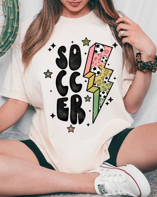 Soccer Lightning Bolt