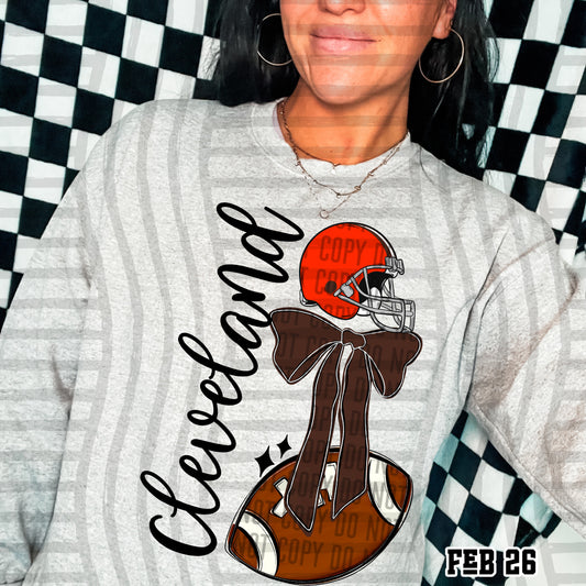 CLEVELAND BROWNS FOOTBALL BOW