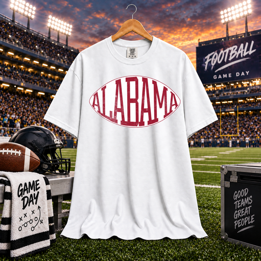 Football Typography Alabama