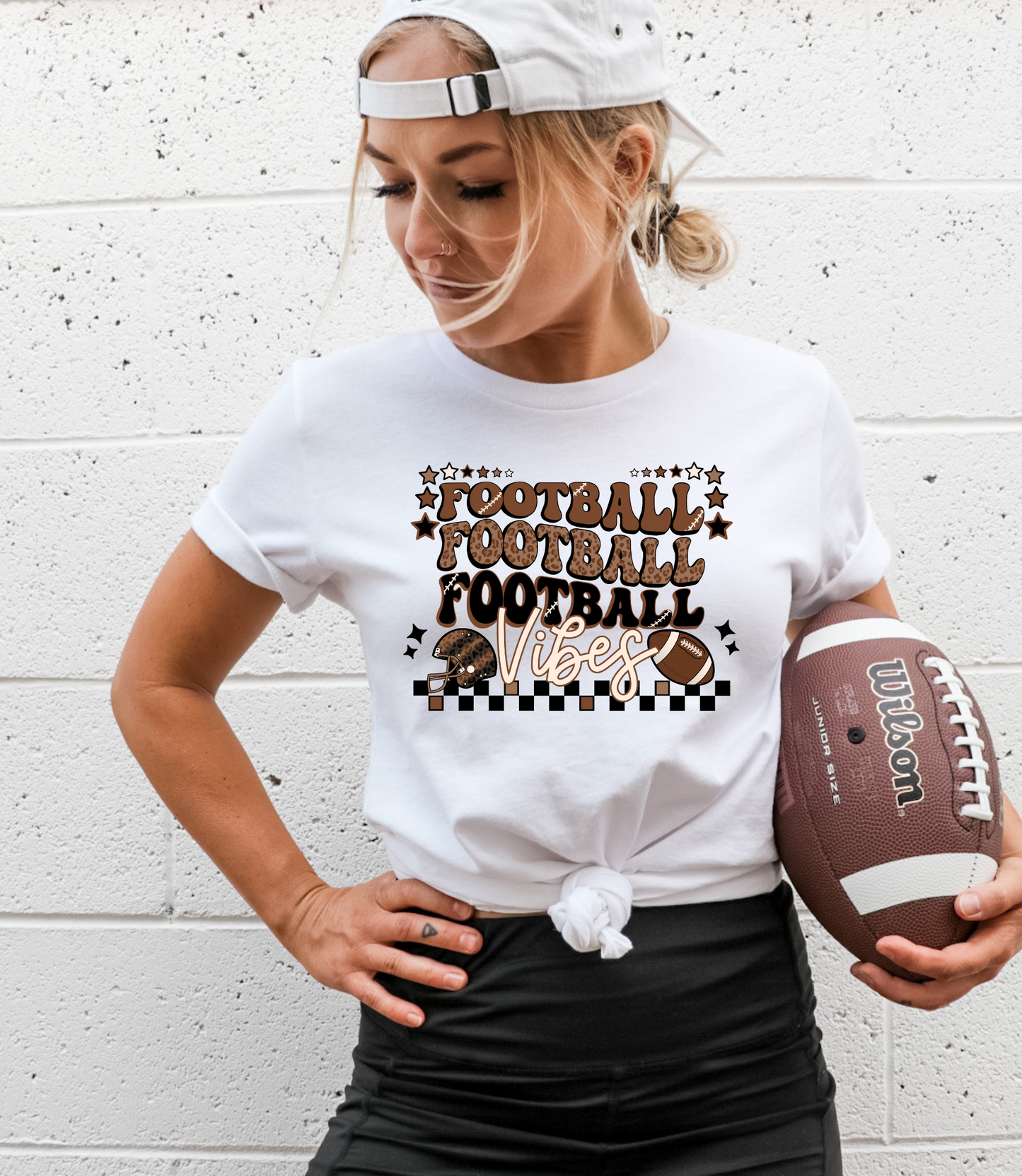 Football vibes, checkered