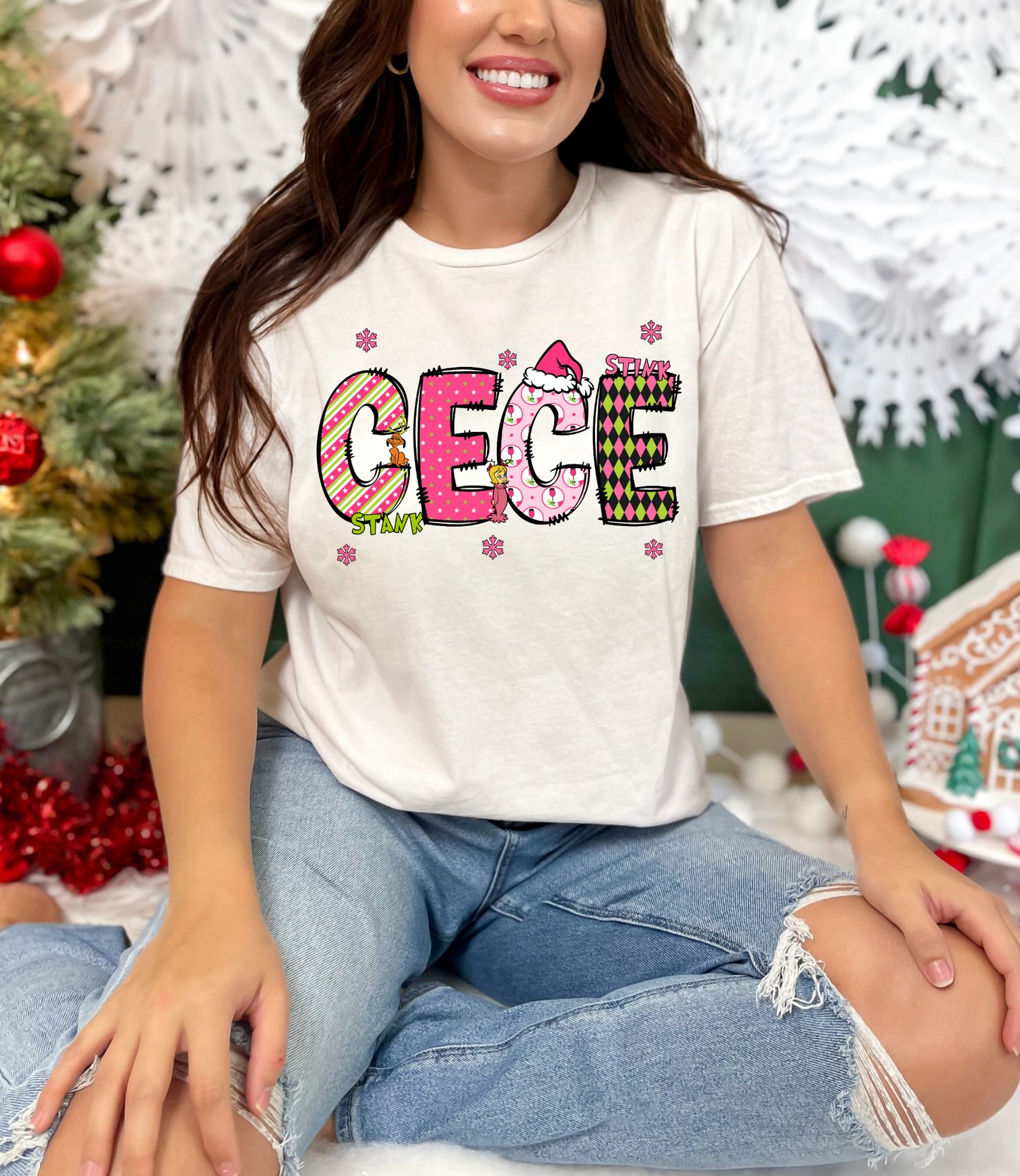 Cece Grinch Christmas Doodle