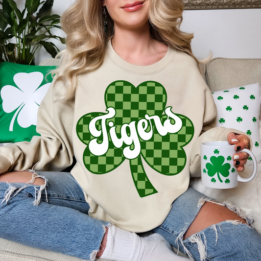Tigers Four Leaf Clover Green