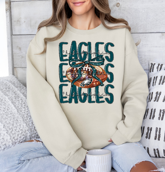 Philadelphia Eagles Bow And Football