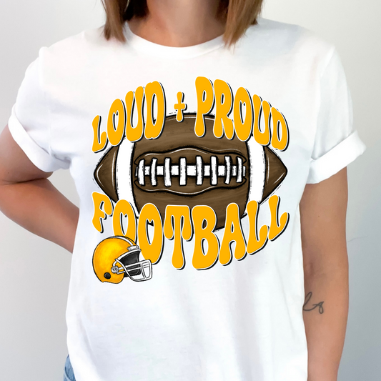 Loud & proud football-yellow
