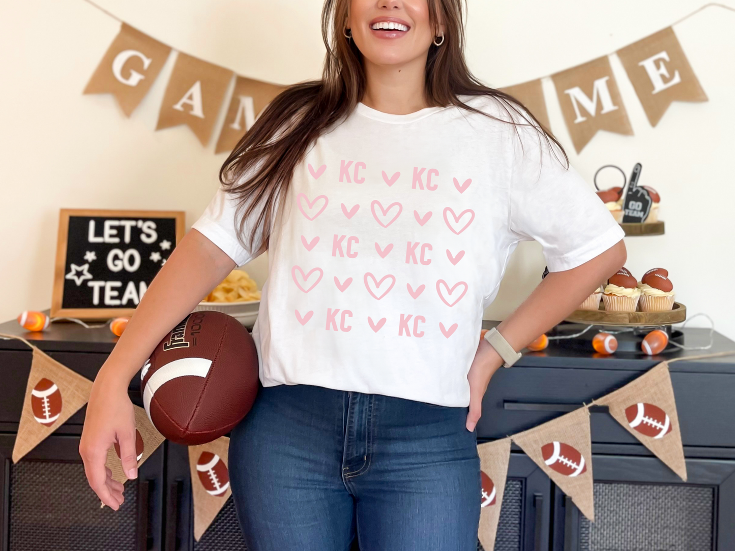 KC KC KC Light Pink Hearts