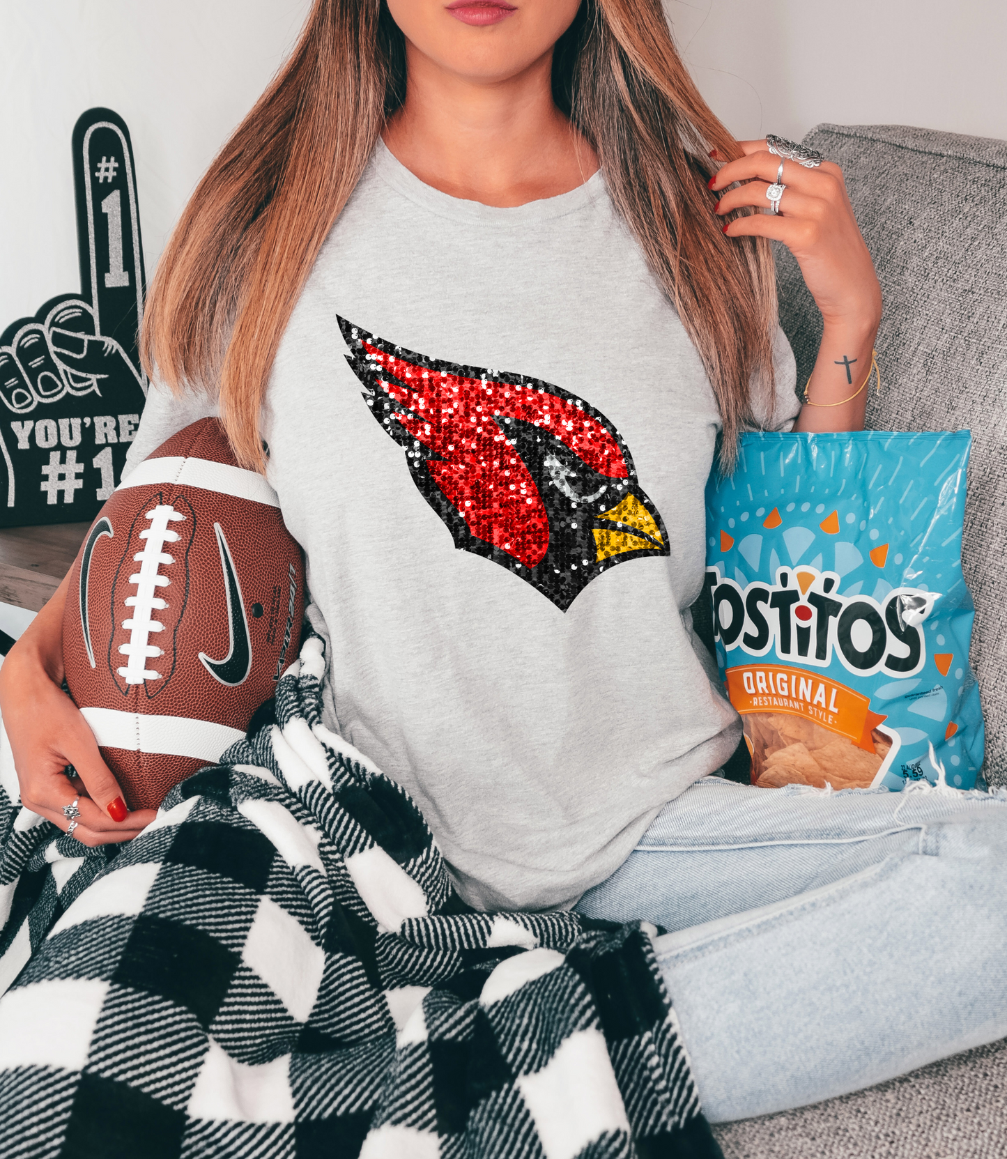 Arizona Cardinals - faux sequin