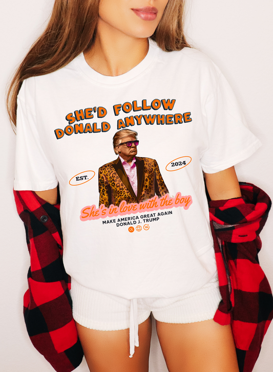 Shed follow Donald Anywhere