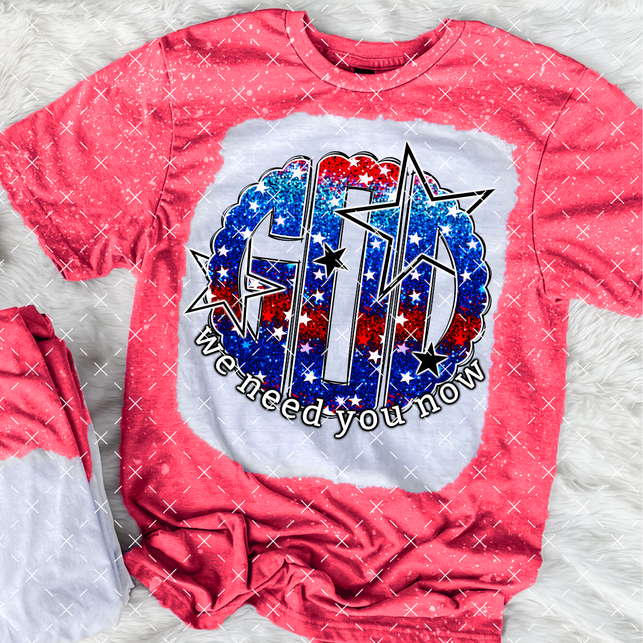 God we need you now (glitter)