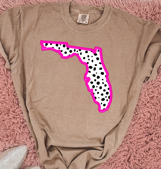 Florida-Pink Outline