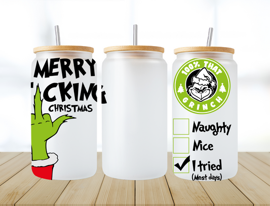 Merry F*ing Christmas I Tried - UV Libby Wrap