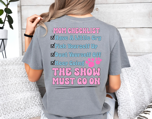 Mom checklist-pink & blue