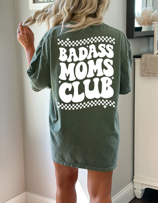 Badass moms club- white