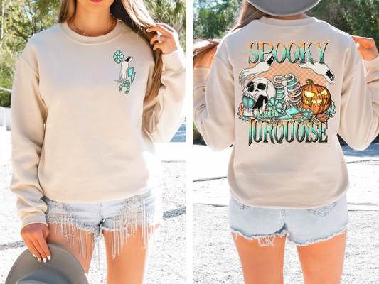 Ghost and turquoise jewelry - front