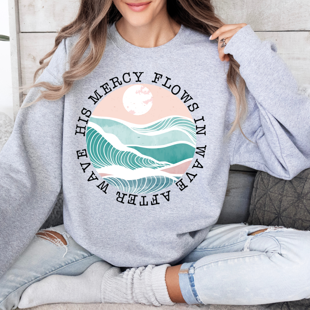 His Mercy Flows In Wave After Wave