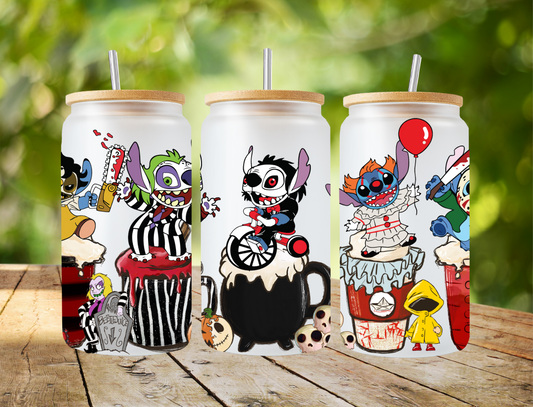Stitch Halloween and coffee - UV Libby Wrap